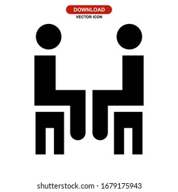 sit icon or logo isolated sign symbol vector illustration - high quality black style vector icons

