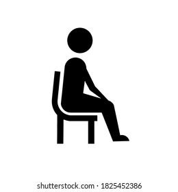 sit icon vector illustration logo template