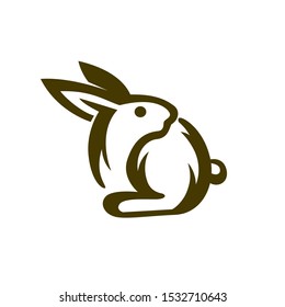 sit Rabbit looking logo design inspiration