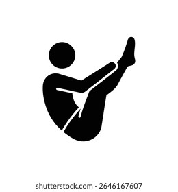 Sit Twist with Feet in Air Exercise for Core Strength and Oblique Muscles