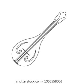 Sitar icon. Element of zoo for mobile concept and web apps icon. Outline, thin line icon for website design and development, app development