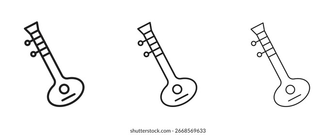 Sitar icon for Graphic Design Projects