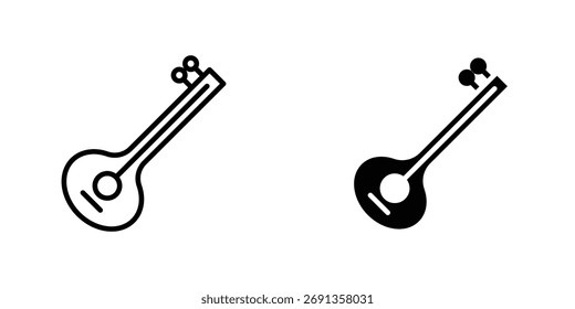 Sitar icon Simple vector illustration for graphic and web design.