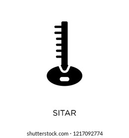 Sitar icon. Sitar symbol design from Music collection. Simple element vector illustration on white background.