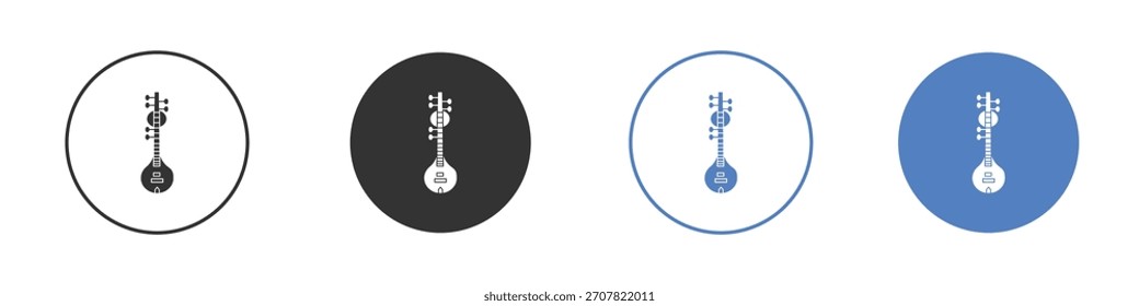 Ilustração de arte vetorial de ícone de guitarra. para conceitos móveis e web designs