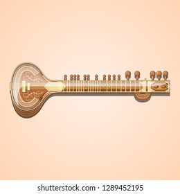 Sitar Music Instrument