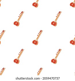 Sitar pattern seamless background texture repeat wallpaper geometric vector