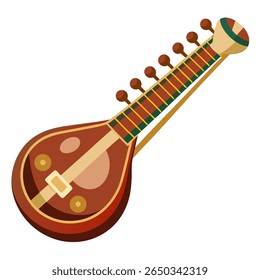 Ícone do vetor de fundo branco de guitarra 