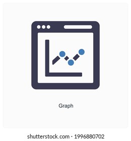 Site Audit or Graph Icon Concept 