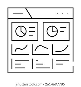 site audit seo line icon vector. site audit seo sign. isolated contour symbol black illustration