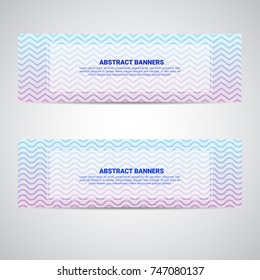 Site banner collection. eps10.