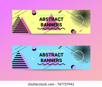 Site banner collection. eps10.
