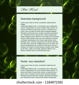 Site blog design mockup. Easy to recolor. Vector, EPS10