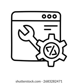 Icono de Doodle de configuración del sitio Archivo EPS 10