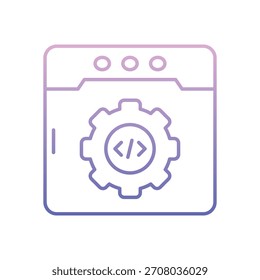 Ilustración de stock de icono de Vector de configuración del sitio