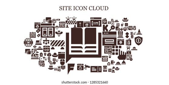  site icon set. 93 filled site icons. Simple modern icons about  - Language, Upload, Responsive, Barrier, Homepage, Browser, Mouse, Ticket, Foursquare, Web size, Web site, Hat