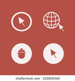 site icon. site vector icons set browser globe cursor, builder and cursor
