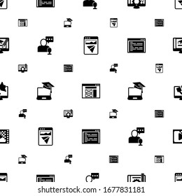site icons pattern seamless. Included editable filled Landing page, wireframe, Content management, online store, eCommerce, coding, Digital marketing icons. site icons for web and mobile.