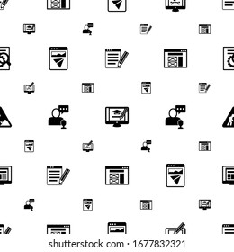 site icons pattern seamless. Included editable filled SEO copywriting, online business, Webdesign, Landing page, online store, wireframe icons. site icons for web and mobile.