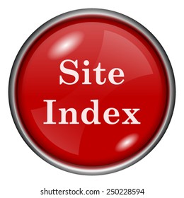 Site index icon. Internet button on white background. 