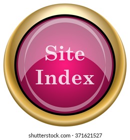 Site index icon. Internet button on white background. EPS10 vector.
