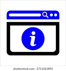 Diseño de Ilustración vectorial de íconos de información del sitio