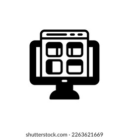Site Layout icon in vector. Logotype