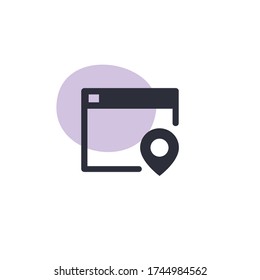 Site Location - Modern Icon (Pictogram)