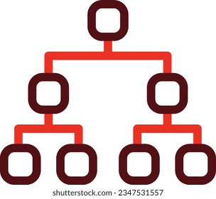 Site Map Glyph Two Color Icon For Personal And Commercial Use.
