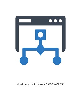 Site map icon - Simple vector illustration