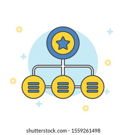 Site map icon suitable for info graphics