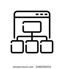 Site Map Icon Vector Illustration