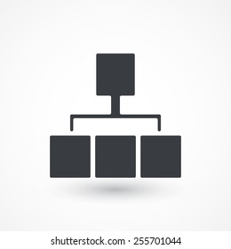 Site map icon for your projects. Network