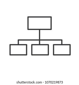 Site map icon,work flow chart for business concept on white background,vector illustration.