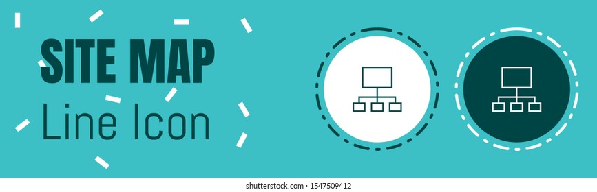 Site Map Line icon. Useful Graphic elements for All Kinds of Designing Work.