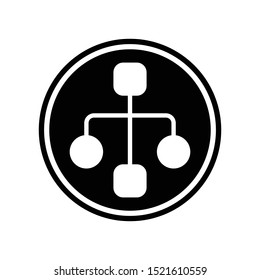 Site Map Symbol Icon Vector Illustration