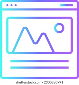 Icône marketing du site avec un style duo bleu. site, internet, site web, adresse, en ligne, social, graphique. Illustration vectorielle