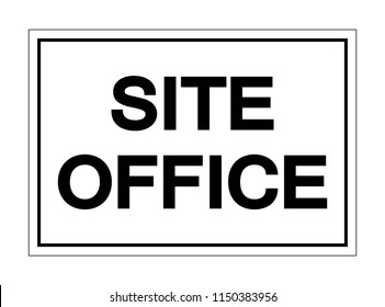 Site Office Symbol Sign, Vector Illustration, Isolate On White Background, Label ,Icon. EPS10