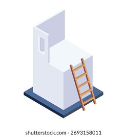Icono de Vector de la oficina del sitio que puede modificar o editar fácilmente
