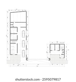 site plan or floor plan of a large and magnificent office