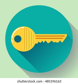 Site profile, House or car kay icon - entrance symbol, password icon, and security code