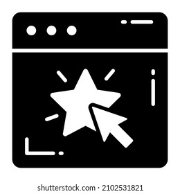 site rating icon, Survey and Feedback, modern vector illustration 