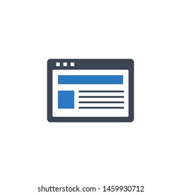 Site related vector glyph icon. Isolated on white background. Vector illustration.