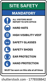 Site Safety Mandatory PPE Sign 2(1)