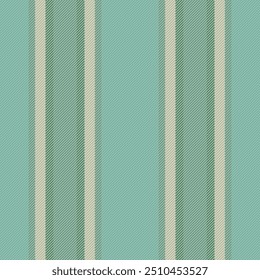 Site seamless background texture, multicoloured fabric pattern vector. Kit stripe textile vertical lines in pastel and teal colors palette.