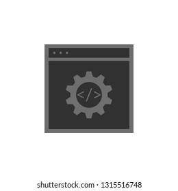 site, setting . Element of web development. Vector icon. Development icon