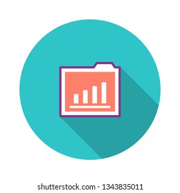 Site Statistics Flat Icon