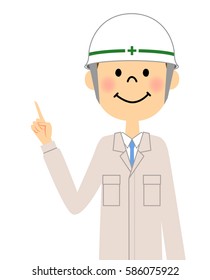 Site supervisor,Finger pointing