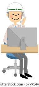 Site supervisor,PC and phone
