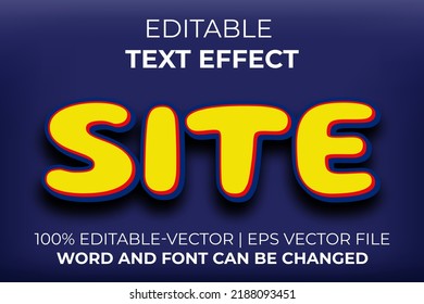 Site text effect, easy to edit